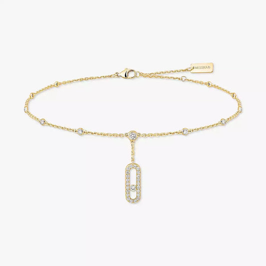 [⭐Veyra] Move Uno pavé ankle bracelet