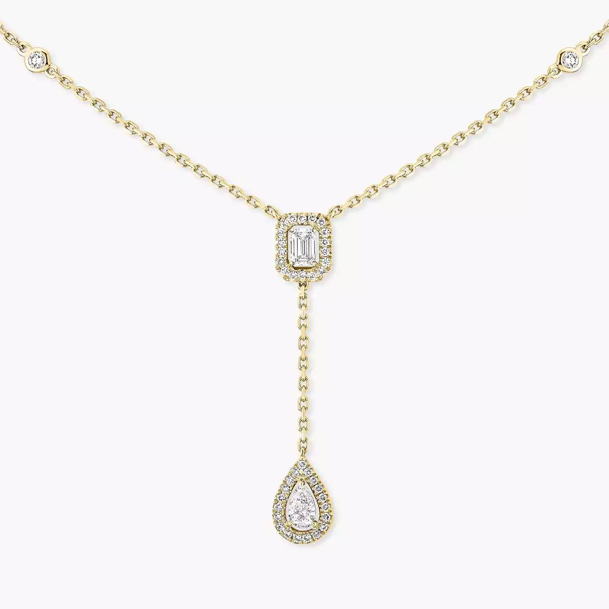 [⭐Veyra]Gold Diamond Tie Necklace