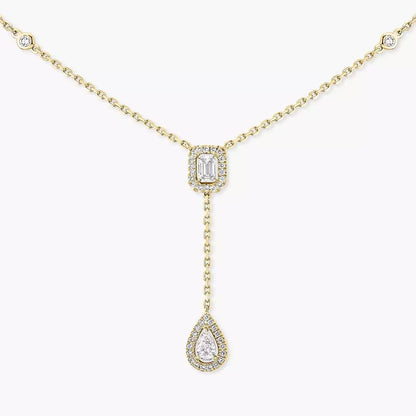 [⭐Veyra]Gold Diamond Tie Necklace