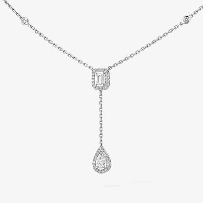 [⭐Veyra]Gold Diamond Tie Necklace