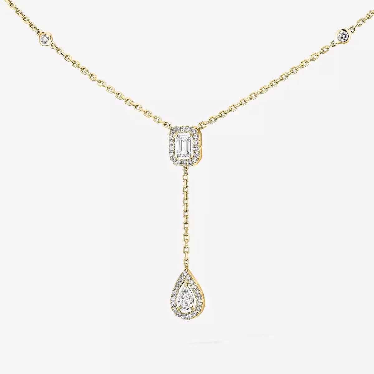 [⭐Veyra]Gold Diamond Tie Necklace