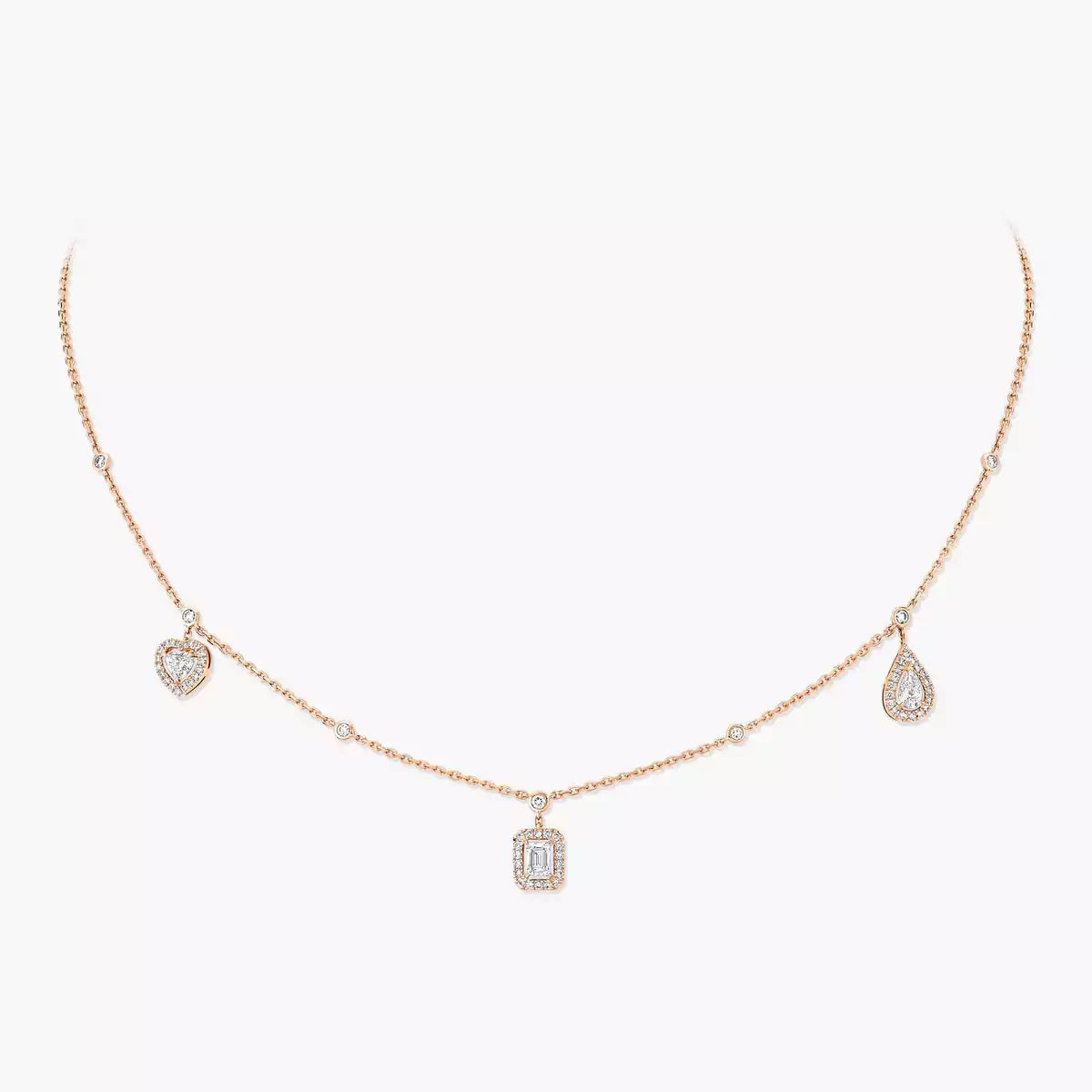 [⭐Veyra]My Twin Diamond Necklace in Silver