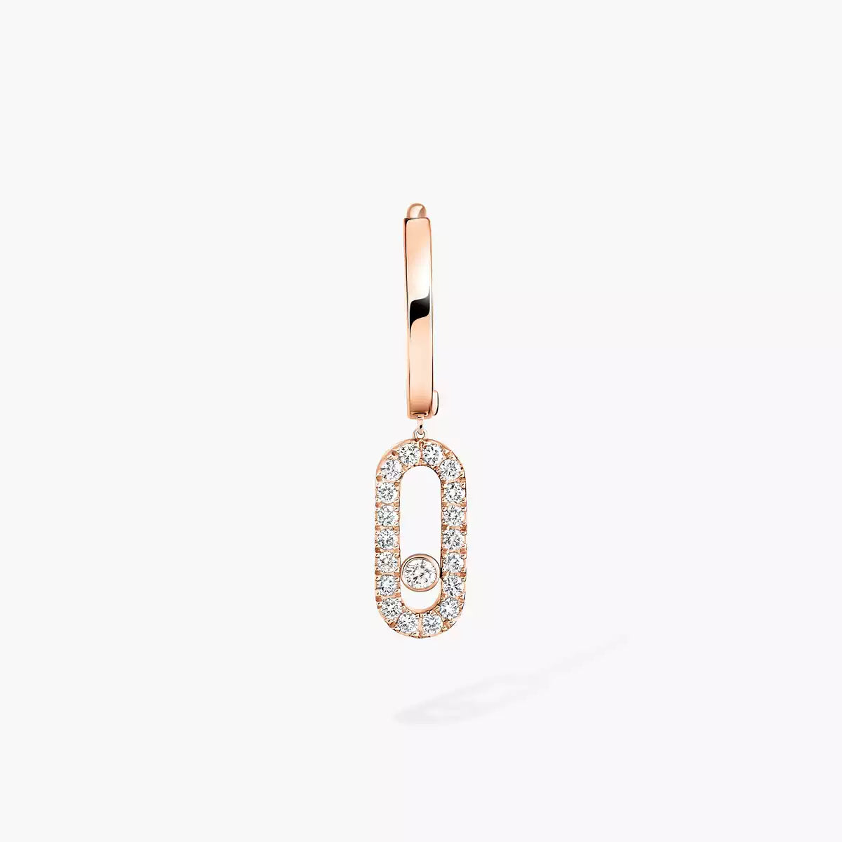 [⭐Veyra]Move Uno Single Diamond Hoop Earring