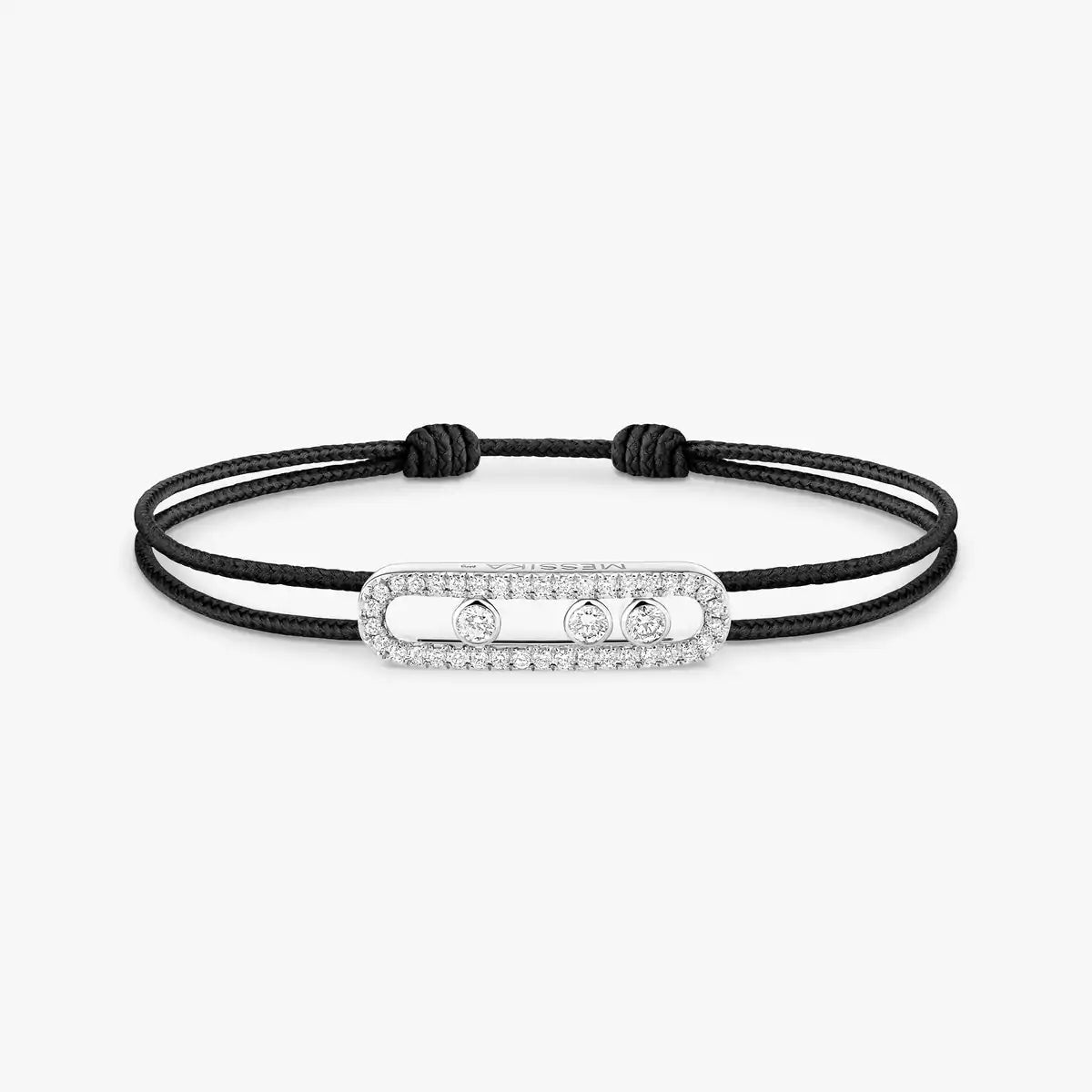 [⭐Veyra]Messika Care(s) pink cord pavé bracelet