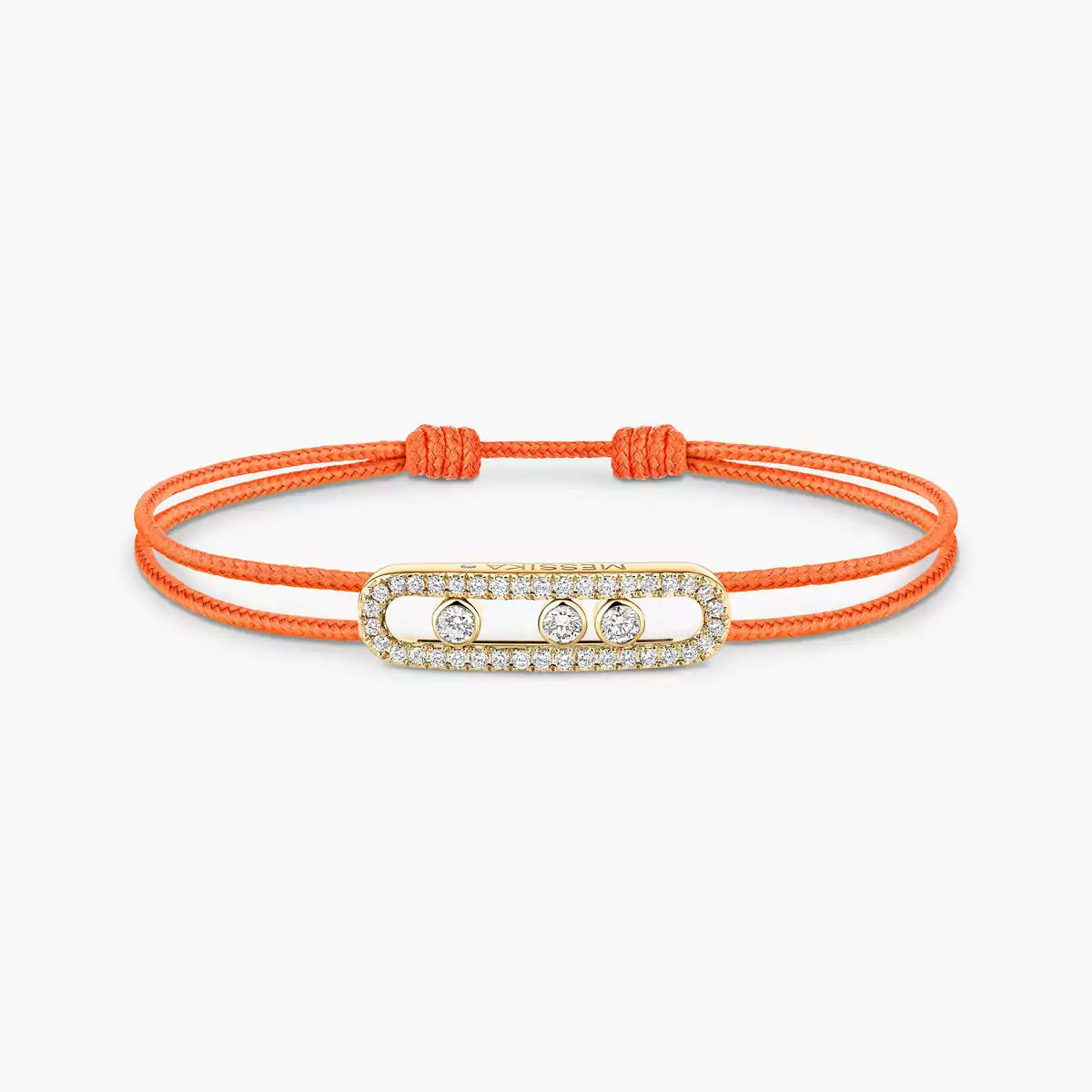 [⭐Veyra]Messika Care(s) pink cord pavé bracelet