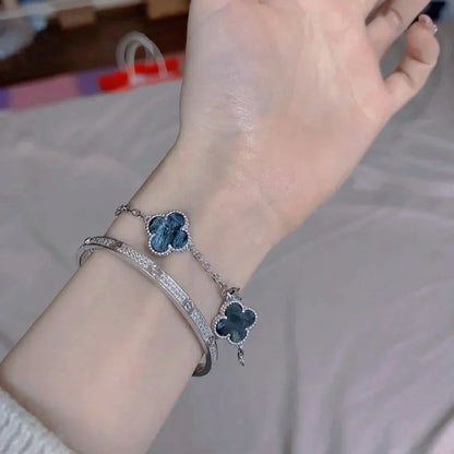 [⭐Veyra]CLOVER 5 MOTIF PIETERSITE BRACELET COLLECTION
