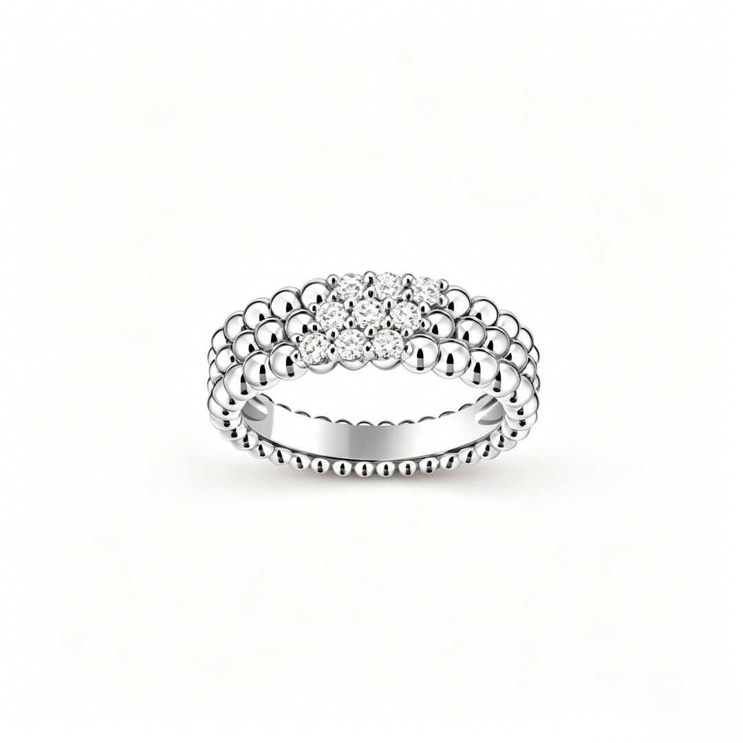 [⭐Veyra] THREE-ROW DIAMOND RING