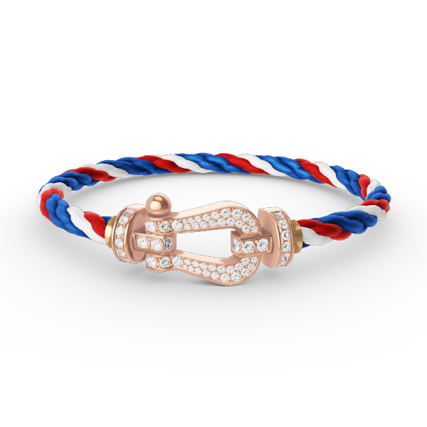 [⭐Veyra]FORCE LARGE HORSESHOE FULL DIAMOND BRACELET ROSE GOLD
