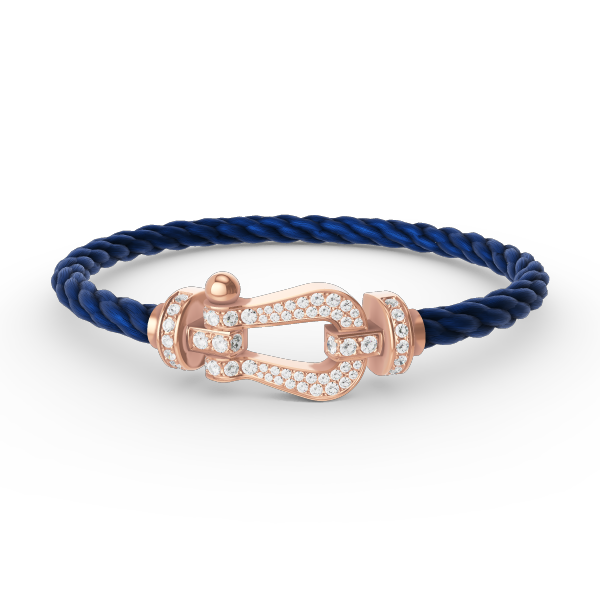 [⭐Veyra]FORCE LARGE HORSESHOE FULL DIAMOND BRACELET ROSE GOLD