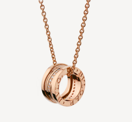 [⭐Veyra]ZERO 1 PINK GOLD DIAMOND NECKLACE