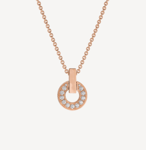 [⭐Veyra]GARI NECKLACE PINK GOLD DIAMOND