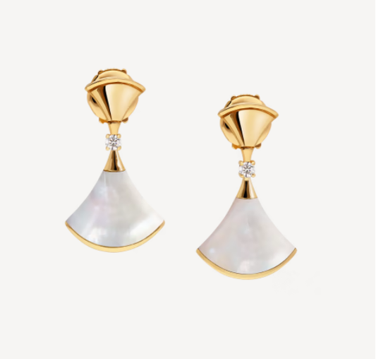 [⭐Veyra]DREAM MOP 1 DIAMOND EARRINGS