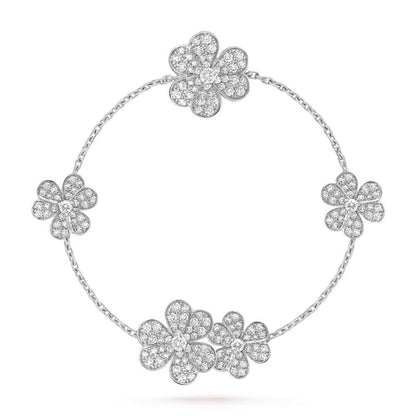[⭐Veyra]FRIVOLE SILVER 5 FLOWERS BRACELET