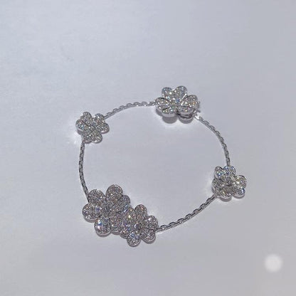 [⭐Veyra]FRIVOLE SILVER 5 FLOWERS BRACELET