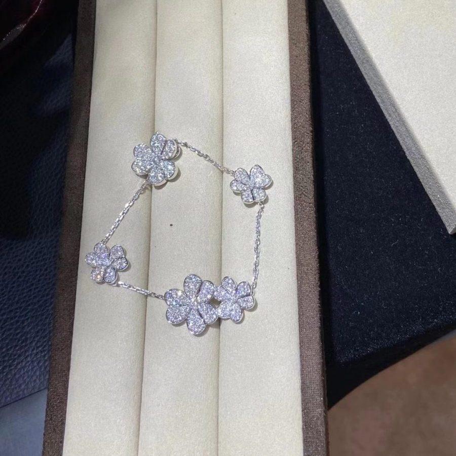 [⭐Veyra]FRIVOLE SILVER 5 FLOWERS BRACELET