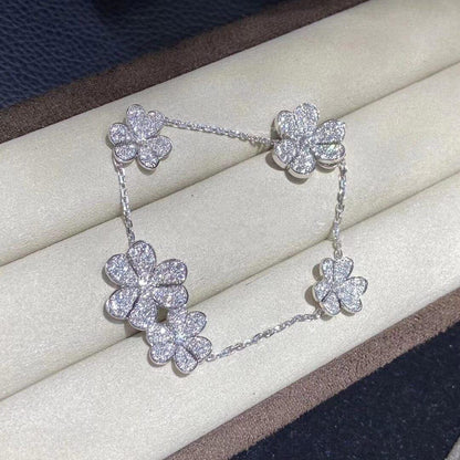 [⭐Veyra]FRIVOLE SILVER 5 FLOWERS BRACELET