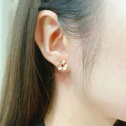 [⭐Veyra]FRIVOLE  FLOWER PINK EARRINGS