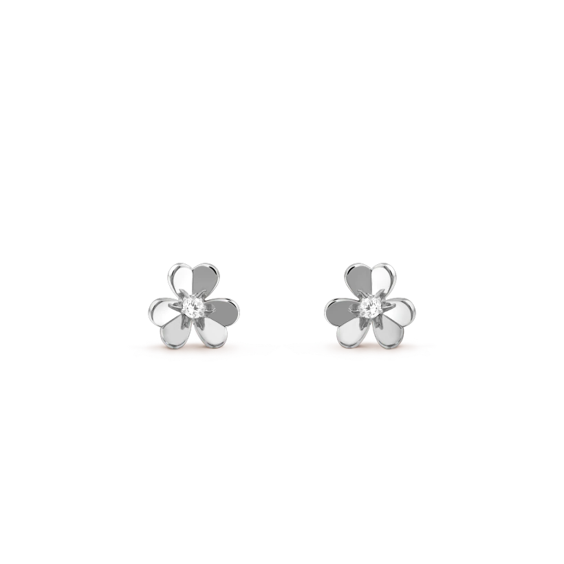 [⭐Veyra]FRIVOLE MINI SILVER FLOWER EARRINGS