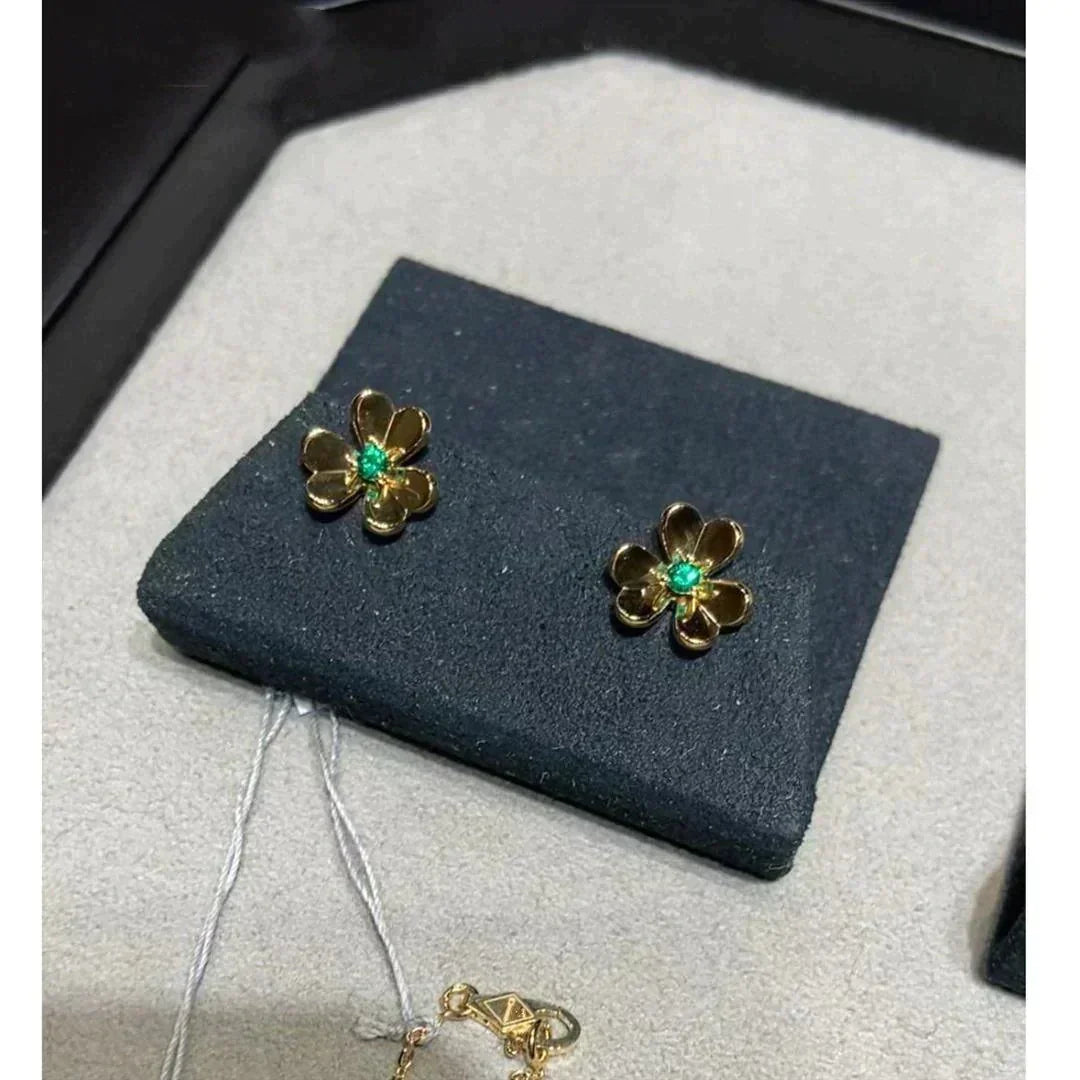 [⭐Veyra]FRIVOLE  FLOWER MALACHITE EARRINGS