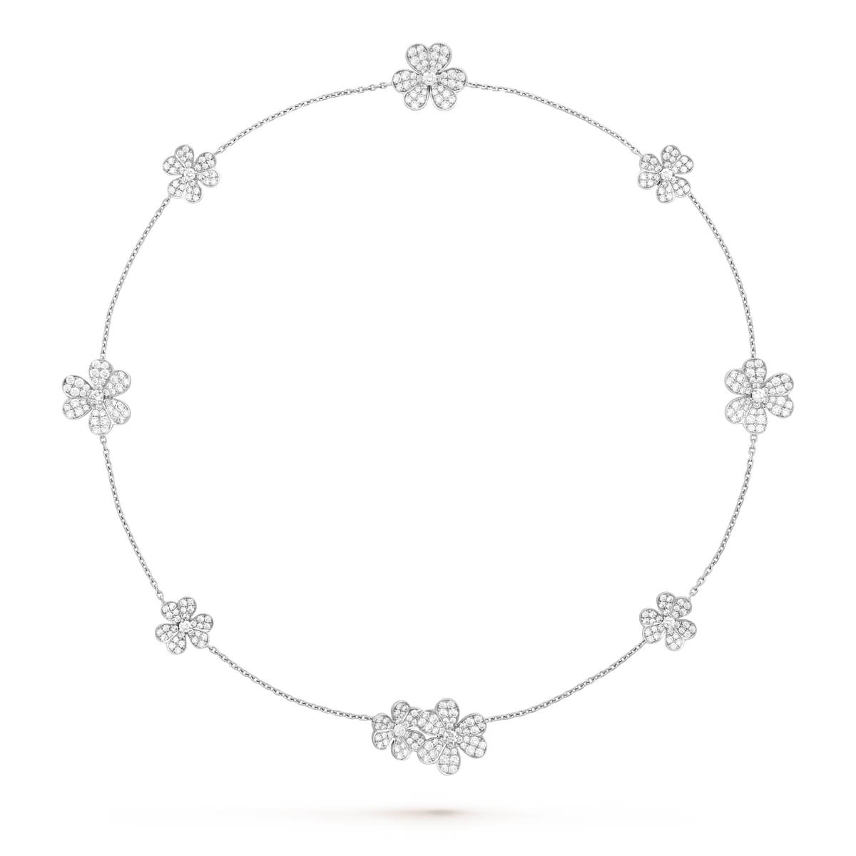 [⭐Veyra]FRIVOLE SILVER 9 FLOWERS NECKLACE