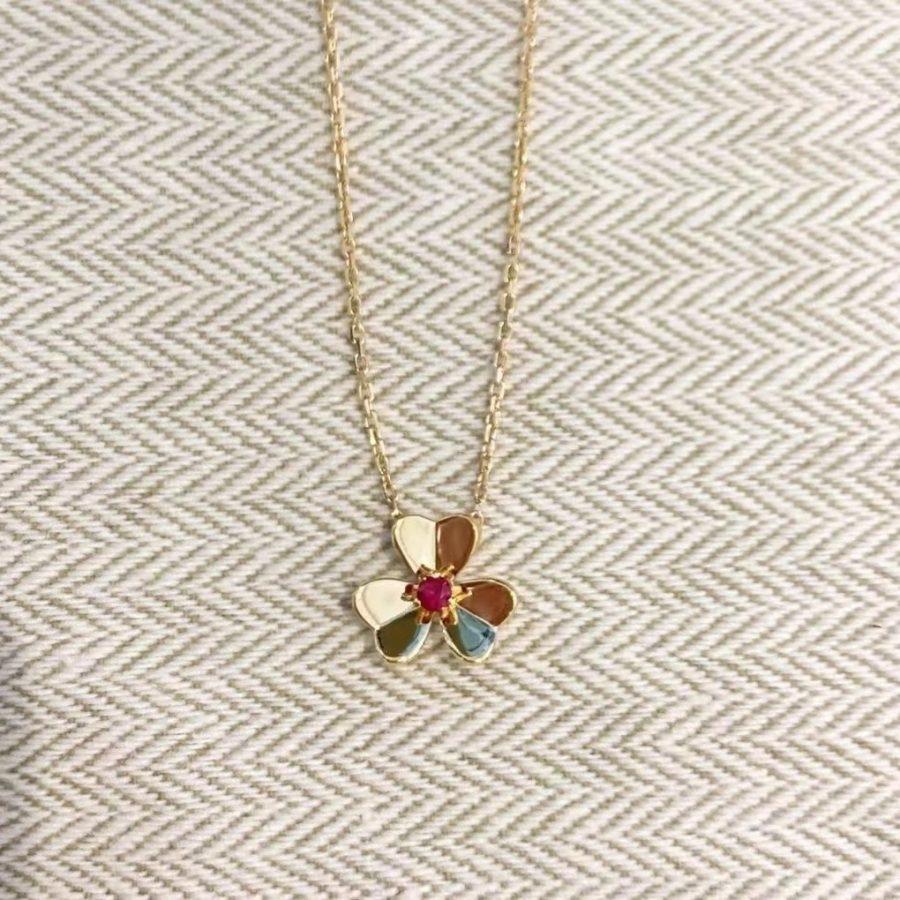 [⭐Veyra]FRIVOLE GOLD FLOWER NECKLACE
