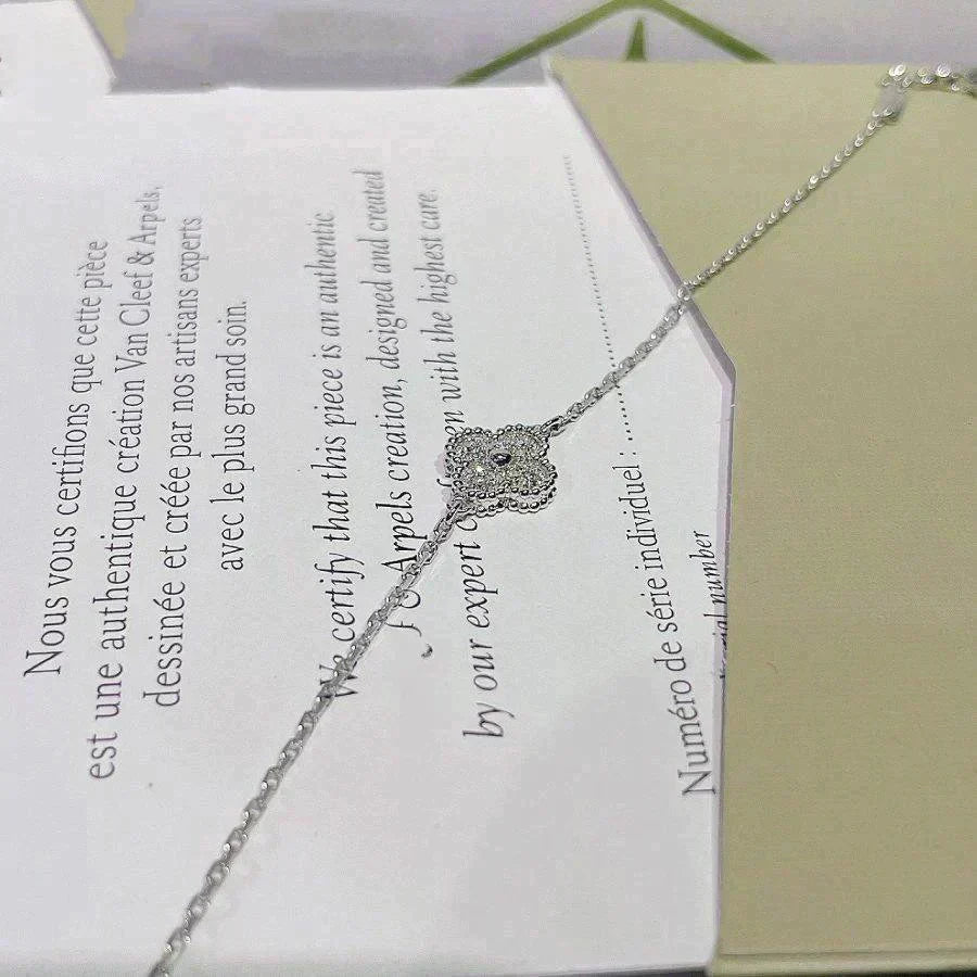 [⭐Veyra]CLOVER  SINGLE FLOWER BRACELET SILVER
