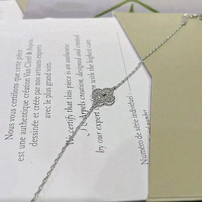 [⭐Veyra]CLOVER  SINGLE FLOWER BRACELET SILVER