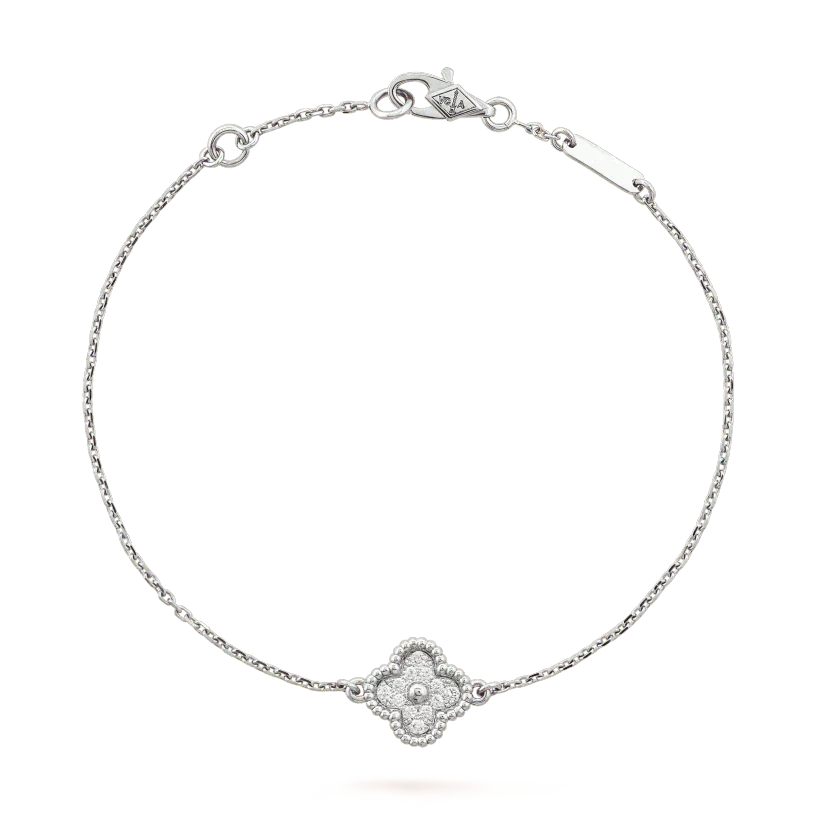 [⭐Veyra]CLOVER  SINGLE FLOWER BRACELET SILVER