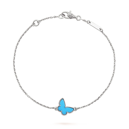 [⭐Veyra]BUTTERFLY TURQUOISE BUTTERFLY BRACELET SILVER