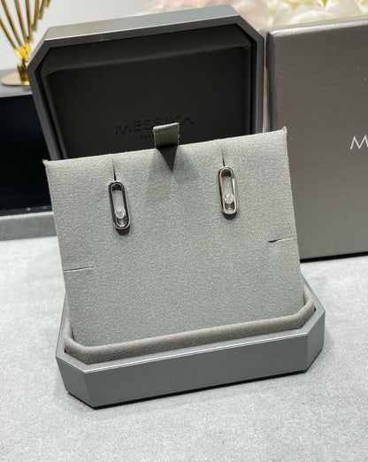 [⭐Veyra]MOVE UNO SMALL 1 DIAMOND EARRINGS