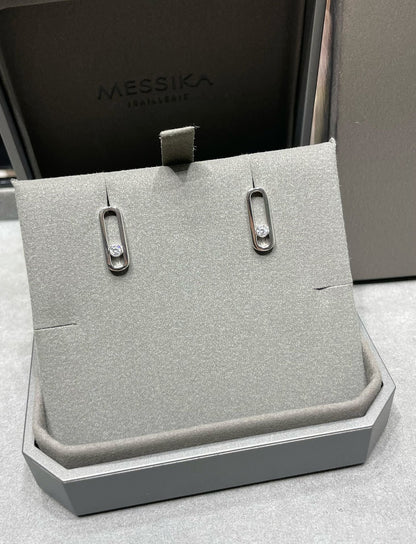 [⭐Veyra]MOVE UNO SMALL 1 DIAMOND EARRINGS