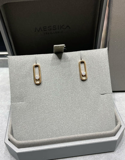 [⭐Veyra]MOVE UNO SMALL 1 DIAMOND EARRINGS