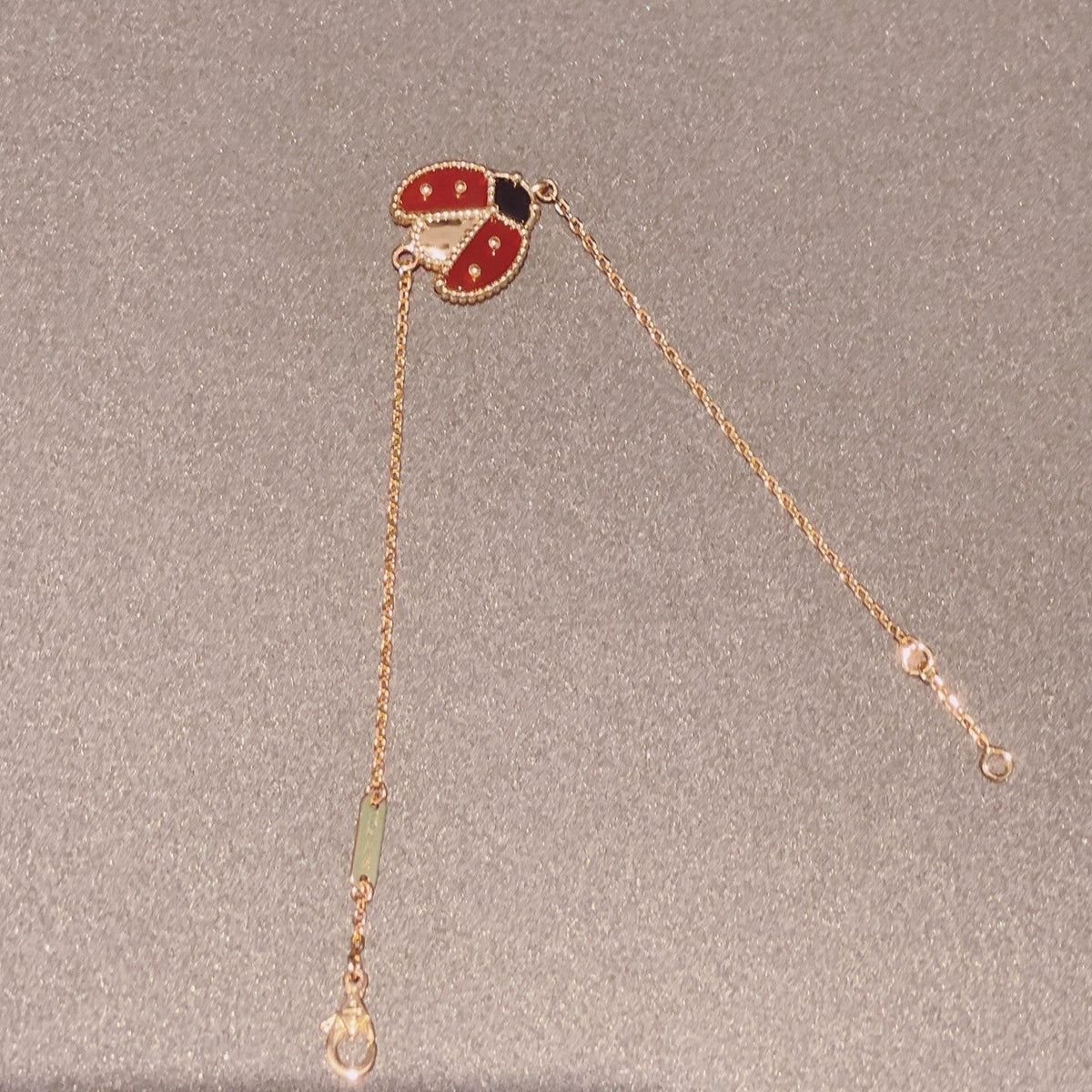 [⭐Veyra]LUCKY SPRING 1 MOTIF PINK GOLD BRACELET