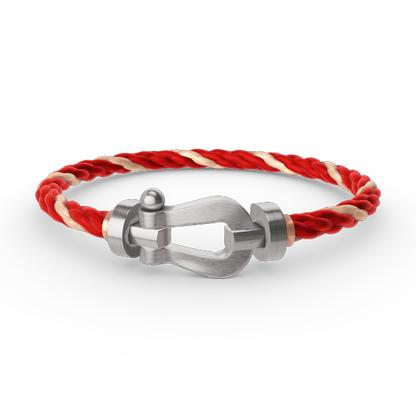 [⭐Veyra]FORCE LARGE HORSESHOE NO DIAMOND BRACELET SILVER