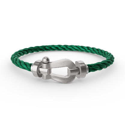 [⭐Veyra]FORCE LARGE HORSESHOE NO DIAMOND BRACELET SILVER