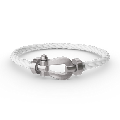 [⭐Veyra]FORCE LARGE HORSESHOE NO DIAMOND BRACELET SILVER