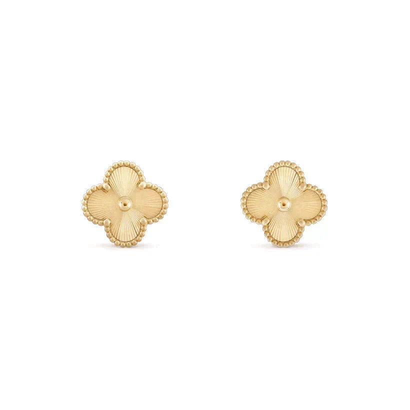 [⭐Veyra]CLOVER MEDIUM 1 MOTIFS LASER EARRINGS
