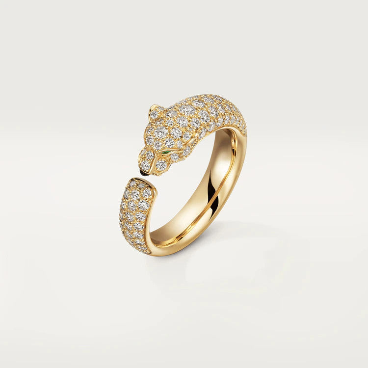 [⭐Veyra]PANTHERE PINK GOLD DIAMOND RING