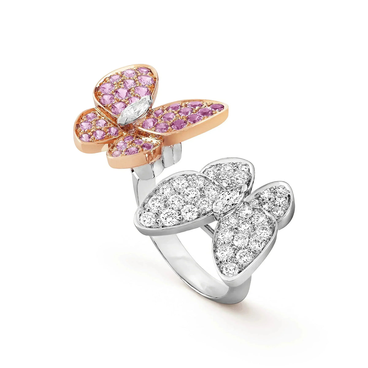 [⭐Veyra]TWIN BUTTERFLY DIAMOND RING