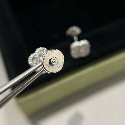 [⭐Veyra]CLOVER MINI DIAMOND STUD EARRINGS