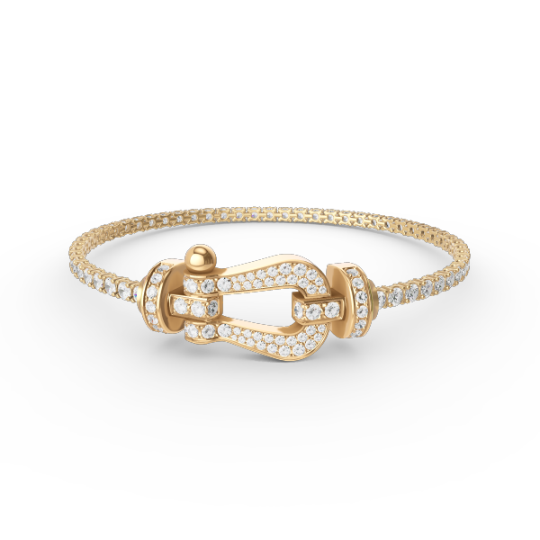 [⭐Veyra]FORCE  LARGE HORSESHOE FULL DIAMOND TENNIS BRACELET