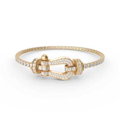 [⭐Veyra]FORCE  LARGE HORSESHOE FULL DIAMOND TENNIS BRACELET